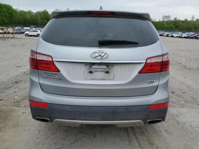 KM8SRDHF1EU081682 - 2014 HYUNDAI SANTA FE GLS SILVER photo 6