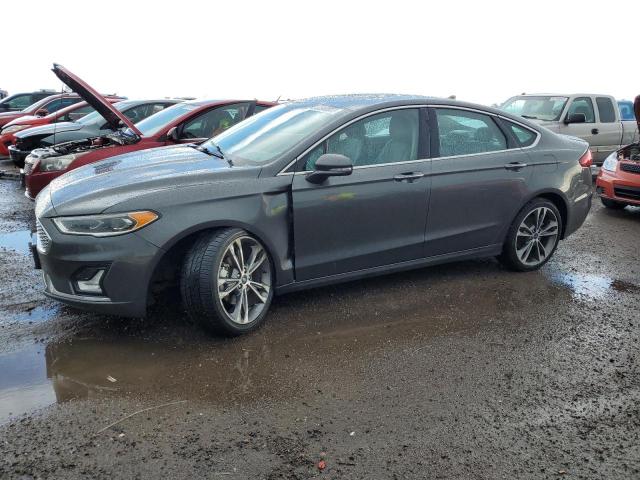 3FA6P0D93LR136535 - 2020 FORD FUSION TITANIUM GRAY photo 1