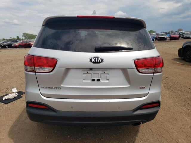 5XYPG4A39JG347834 - 2018 KIA SORENTO LX SILVER photo 6