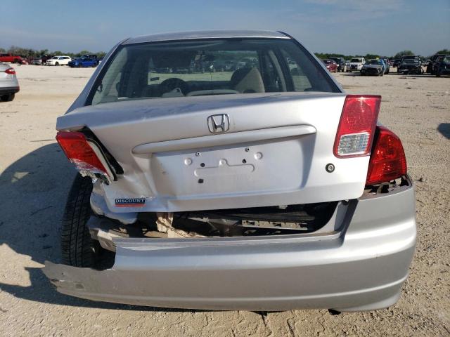 1HGES16374L004561 - 2004 HONDA CIVIC DX VP SILVER photo 6