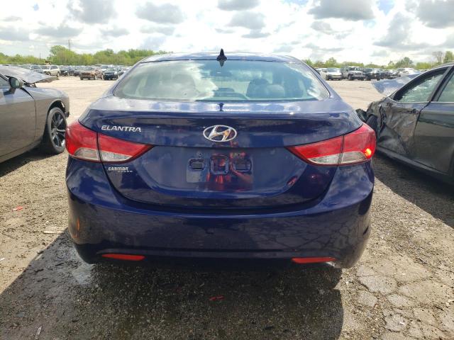 5NPDH4AE0DH366366 - 2013 HYUNDAI ELANTRA GLS BLUE photo 6