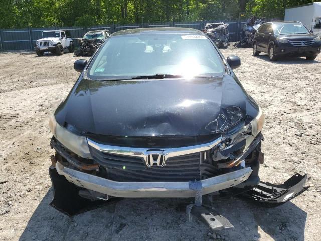 19XFB2F94CE337689 - 2012 HONDA CIVIC EXL BLACK photo 5