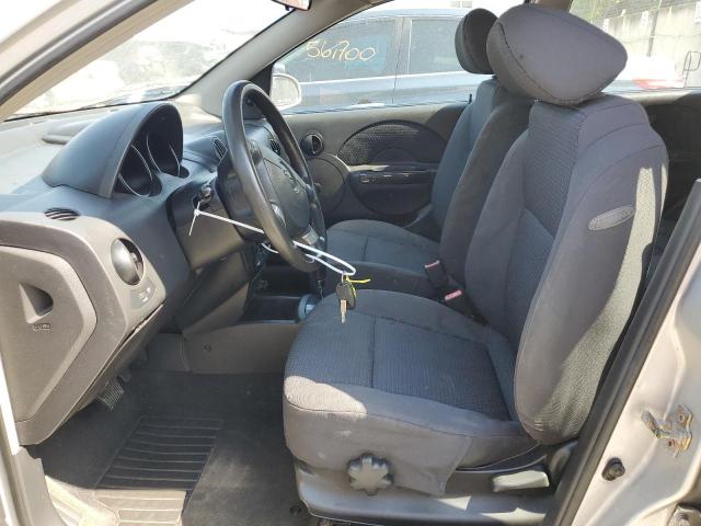 KL1TD66636B671411 - 2006 CHEVROLET AVEO BASE Gümüş foto 7