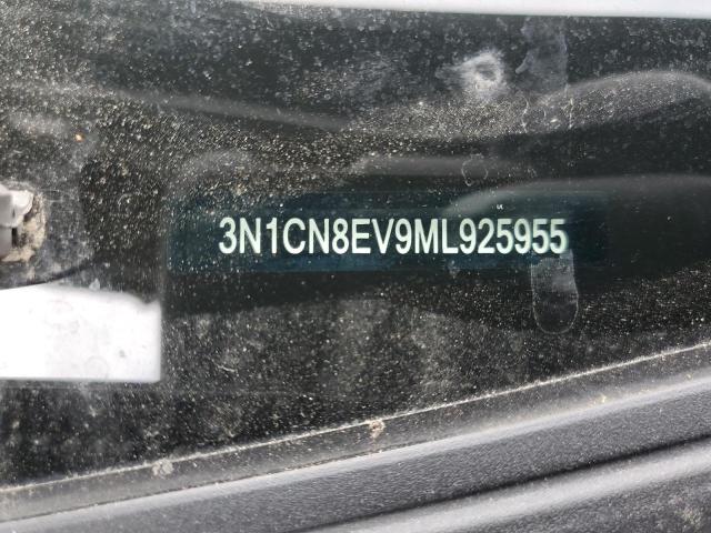 3N1CN8EV9ML925955 - 2021 NISSAN VERSA SV CHARCOAL photo 12