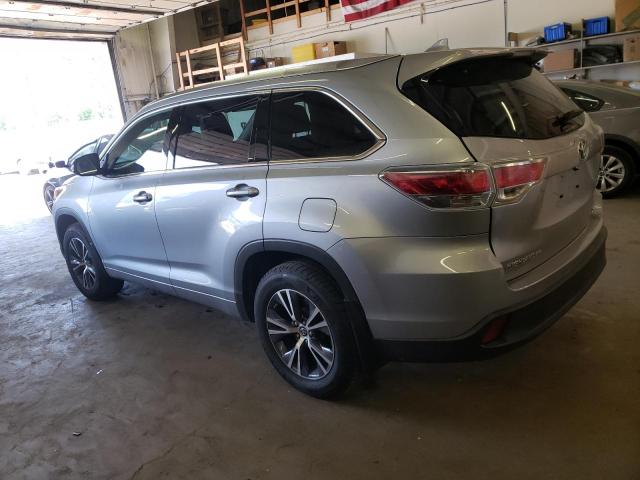 5TDJKRFH2GS502838 - 2016 TOYOTA HIGHLANDER XLE 银色 照片 2