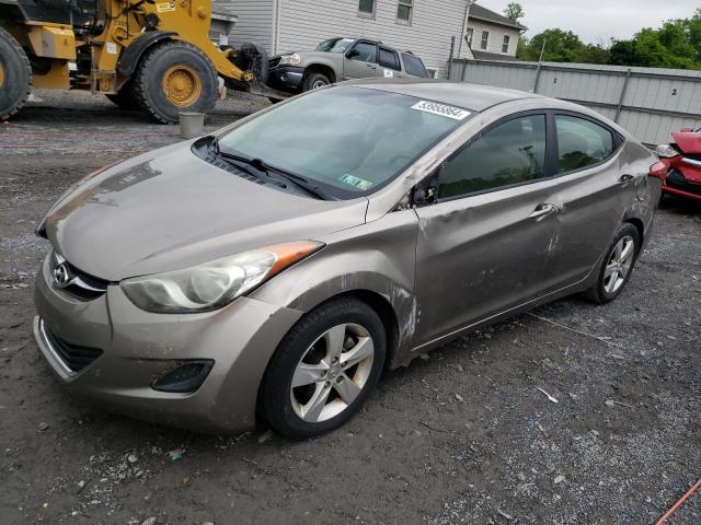 5NPDH4AE3BH012774 - 2011 HYUNDAI ELANTRA GLS TAN photo 1