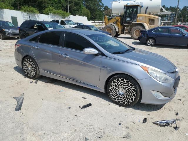 KMHEC4A48FA134209 - 2015 HYUNDAI SONATA HYBRID GRAY photo 4