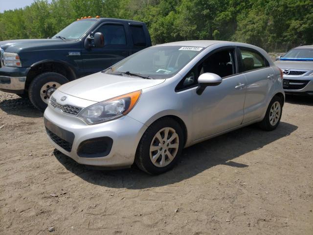 KNADN5A34E6362164 - 2014 KIA RIO EX SILVER photo 1