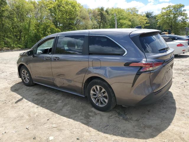 5TDKRKEC4NS116819 - 2022 TOYOTA SIENNA LE CHARCOAL photo 2