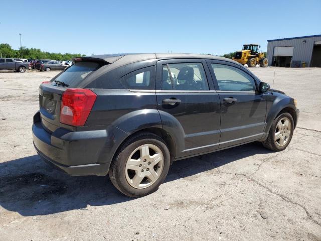 1B3HB28B28D745045 - 2008 DODGE CALIBER BLACK photo 3