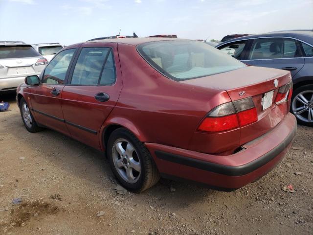 YS3EF48E7X3025958 - 1999 SAAB 9-5 SE RED photo 2