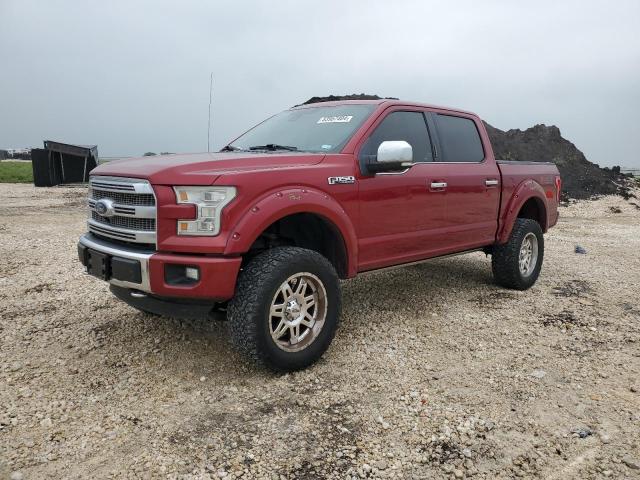 1FTEW1EF6GFA43501 - 2016 FORD F150 SUPERCREW RED photo 1