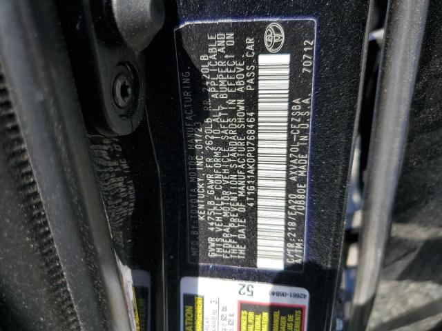 4T1G11AK0PU768464 - 2023 TOYOTA CAMRY SE NIGHT SHADE BLACK photo 12