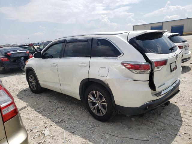 5TDKKRFH1FS038959 - 2015 TOYOTA HIGHLANDER XLE Սպիտակ լուսանկար 2