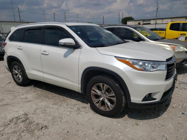 5TDKKRFH1FS038959 - 2015 TOYOTA HIGHLANDER XLE Սպիտակ լուսանկար 4