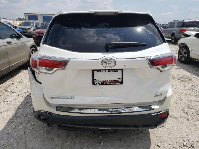 5TDKKRFH1FS038959 - 2015 TOYOTA HIGHLANDER XLE Սպիտակ լուսանկար 6