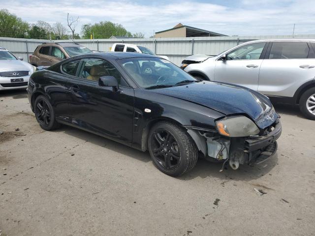 KMHHN65F96U206032 - 2006 HYUNDAI TIBURON GT BLACK photo 4