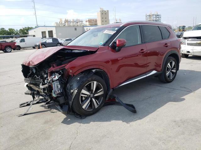 JN8AT3CA9MW028274 - 2021 NISSAN ROGUE SL RED photo 1