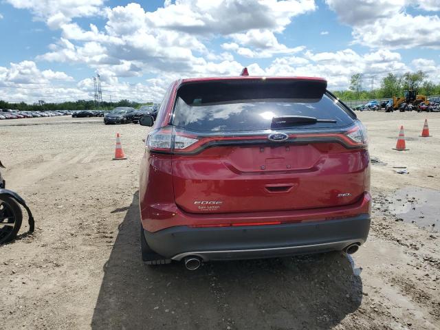 2FMPK3J88JBC10503 - 2018 FORD EDGE SEL BURGUNDY photo 6