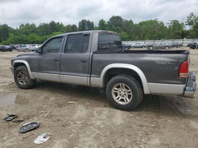 1D7HL48N94S646770 - 2004 DODGE DAKOTA QUAD SLT BLACK photo 2