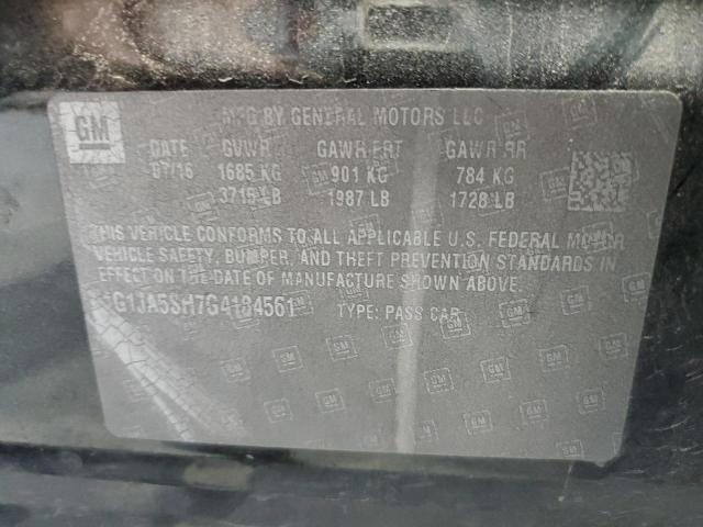 1G1JA5SH7G4184561 - 2016 CHEVROLET SONIC LS GRAY photo 9