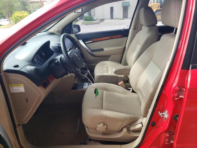 KL1TD56EX9B616444 - 2009 CHEVROLET AVEO LS Qırmızı foto 7