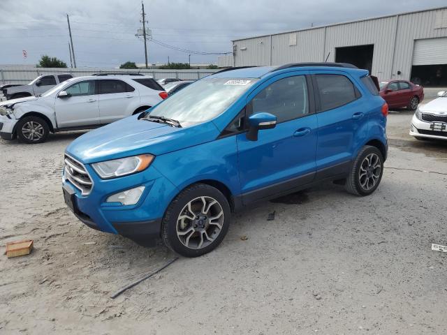 MAJ3P1TE8JC217419 - 2018 FORD ECOSPORT SE Bleu photo 1