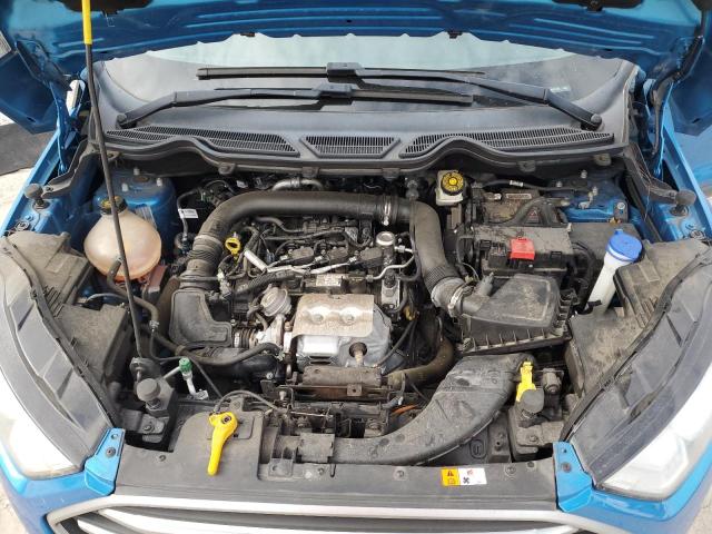 MAJ3P1TE8JC217419 - 2018 FORD ECOSPORT SE Bleu photo 11