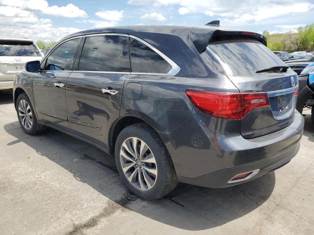 5FRYD4H47EB005838 - 2014 ACURA MDX TECHNOLOGY CHARCOAL photo 2