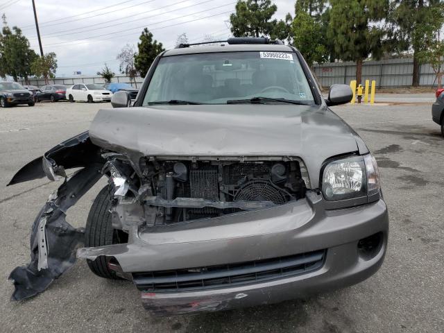 5TDBT48A45S249474 - 2005 TOYOTA SEQUOIA LIMITED GRAY photo 5