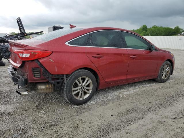 5NPE24AF9GH363808 - 2016 HYUNDAI SONATA SE RED photo 3