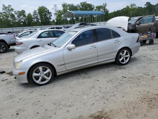 WDBRF40J24F543924 - 2004 MERCEDES-BENZ C 230K SPORT SEDAN SILVER photo 1