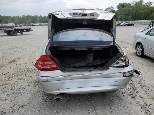 WDBRF40J24F543924 - 2004 MERCEDES-BENZ C 230K SPORT SEDAN SILVER photo 6