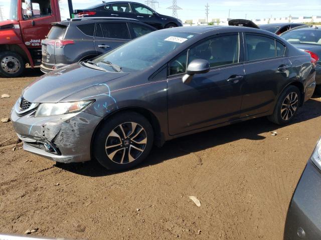 2HGFB2F95DH535141 - 2013 HONDA CIVIC EXL GRAY photo 1
