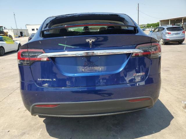 5YJXCDE47HF062727 - 2017 TESLA MODEL X BLUE photo 6