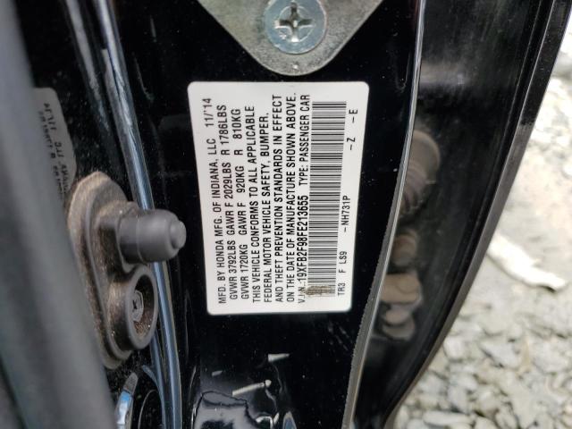 19XFB2F98FE213655 - 2015 HONDA CIVIC EXL 黑色 照片 12