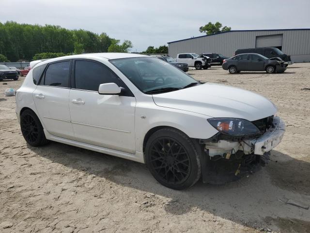 JM1BK34L581118642 - 2008 MAZDA SPEED 3 WHITE photo 4