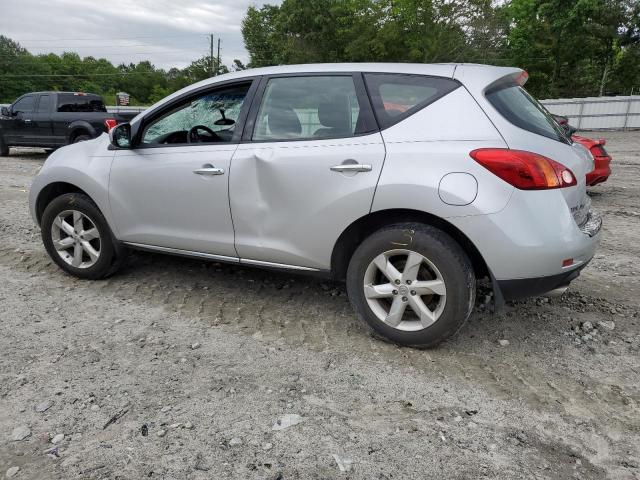 JN8AZ18UX9W106011 - 2009 NISSAN MURANO S SILVER photo 2