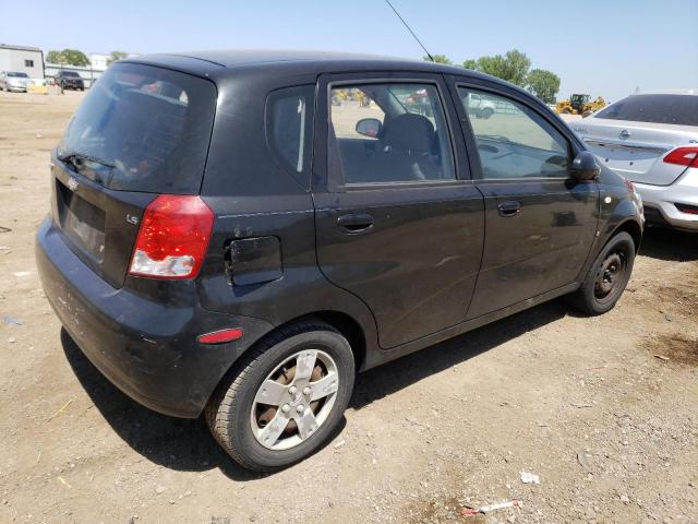 KL1TD666X7B777002 - 2007 CHEVROLET AVEO BASE BLACK photo 3