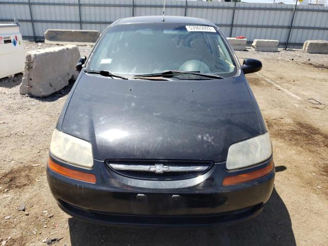 KL1TD666X7B777002 - 2007 CHEVROLET AVEO BASE BLACK photo 5