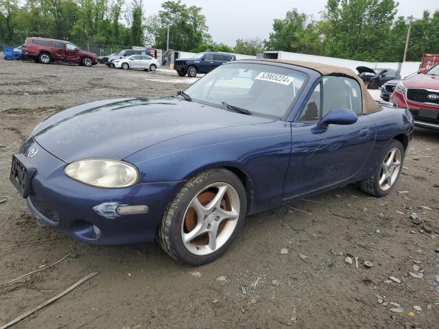 JM1NB353410202684 - 2001 MAZDA MX-5 MIATA BASE BLUE photo 1