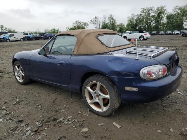 JM1NB353410202684 - 2001 MAZDA MX-5 MIATA BASE BLUE photo 2