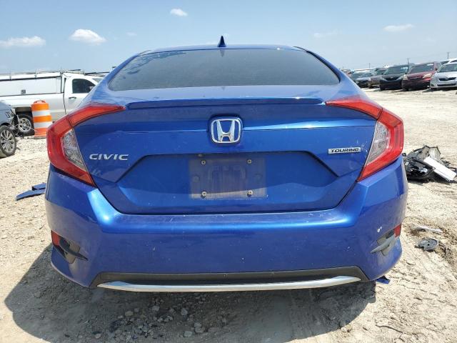 JHMFC1F93KX000354 - 2019 HONDA CIVIC TOURING BLUE photo 6