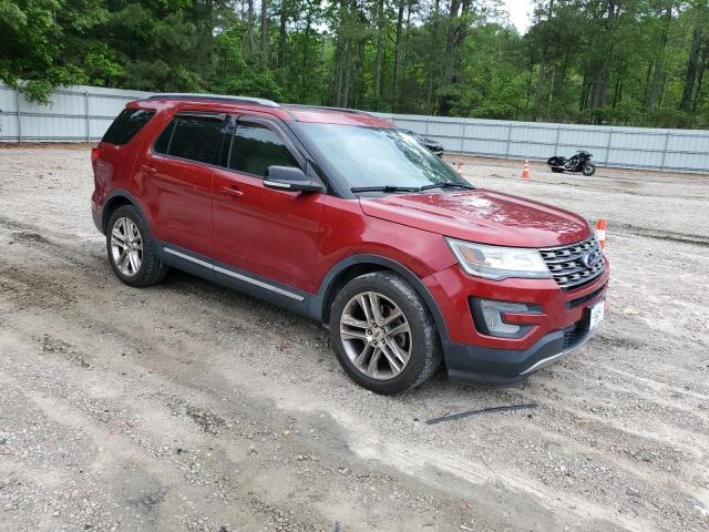 1FM5K7D82GGC64178 - 2016 FORD EXPLORER XLT RED photo 4