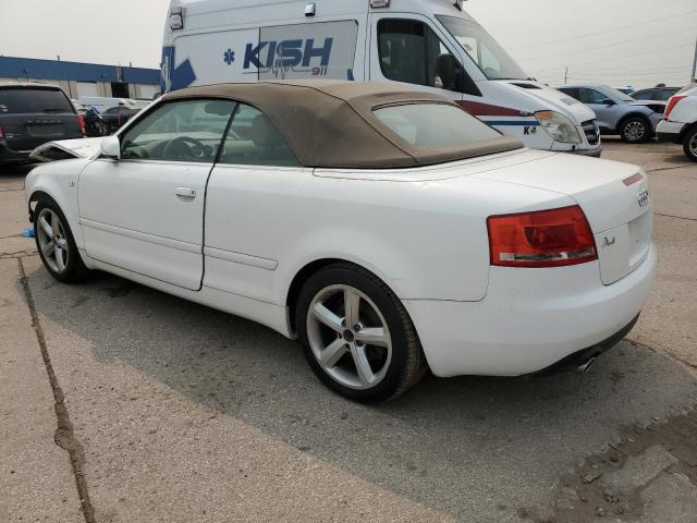 WAUDH48H78K012980 - 2008 AUDI A4 3.2 CABRIOLET QUATTRO WHITE photo 2