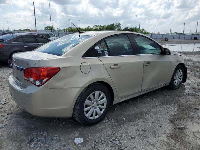 1G1PF5S99B7125877 - 2011 CHEVROLET CRUZE LT GOLD photo 3