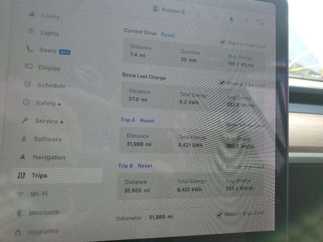 5YJYGDEE7MF063906 - 2021 TESLA MODEL Y Белый фото 9