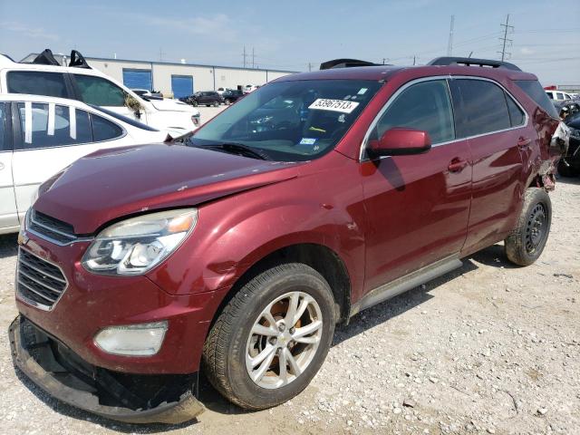 2GNALCEK4H1546850 - 2017 CHEVROLET EQUINOX LT BURGUNDY photo 1