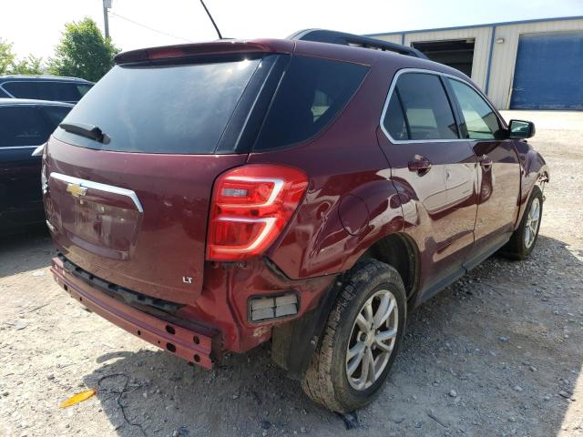 2GNALCEK4H1546850 - 2017 CHEVROLET EQUINOX LT BURGUNDY photo 3