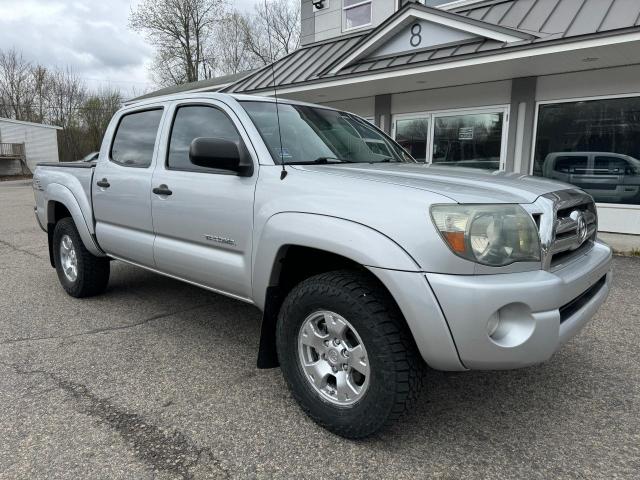 5TELU4EN0AZ689519 - 2010 TOYOTA TACOMA DOUBLE CAB SILVER photo 1